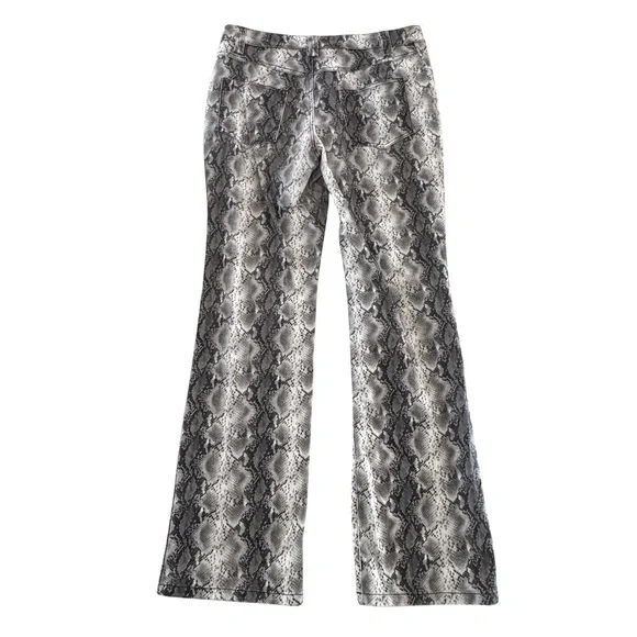 Current Air Los Angeles Snakeskin Print Flare Pants High Rise Festival - Picture 4 of 11